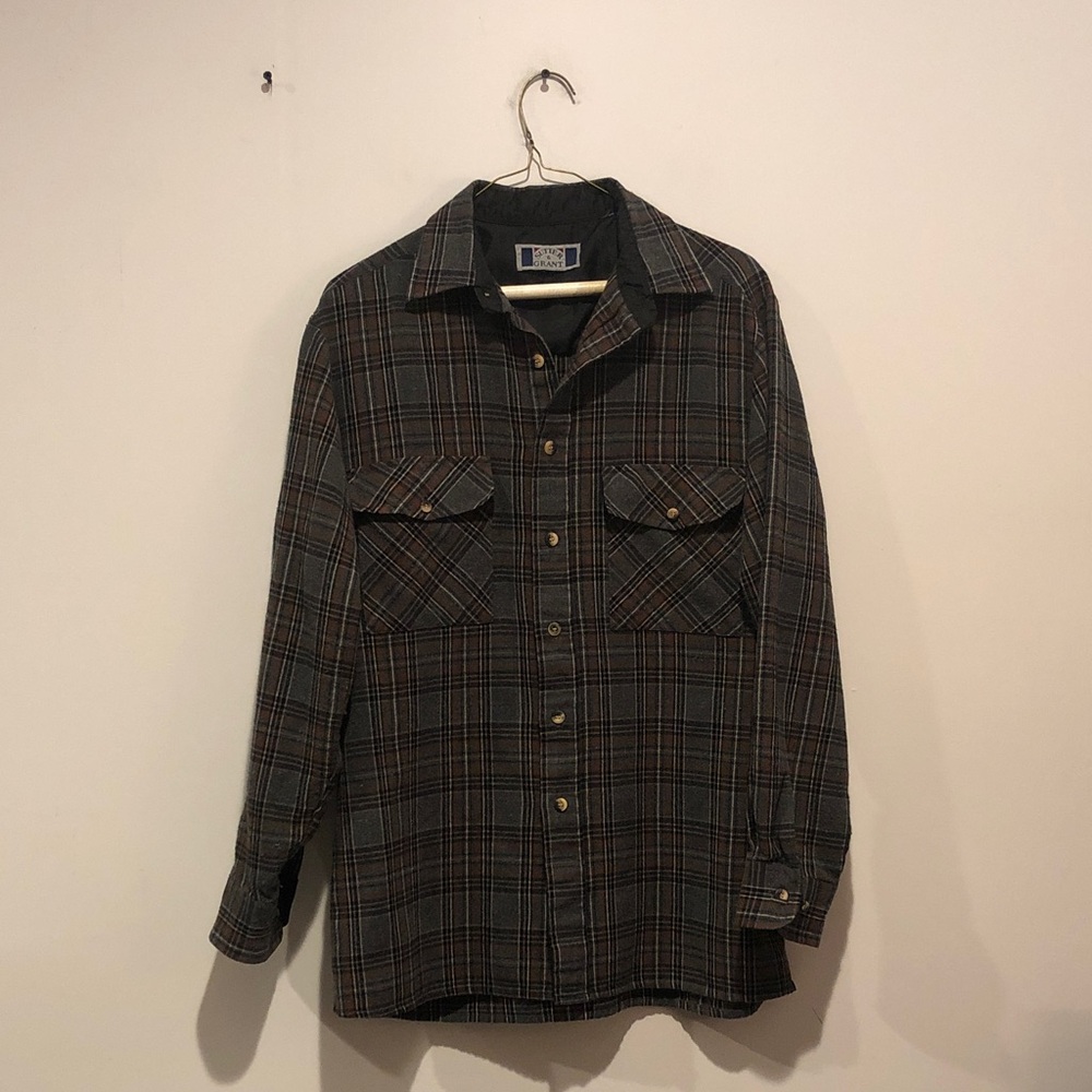 Vintage Sutter & Grant Plaid Flannel Shirt